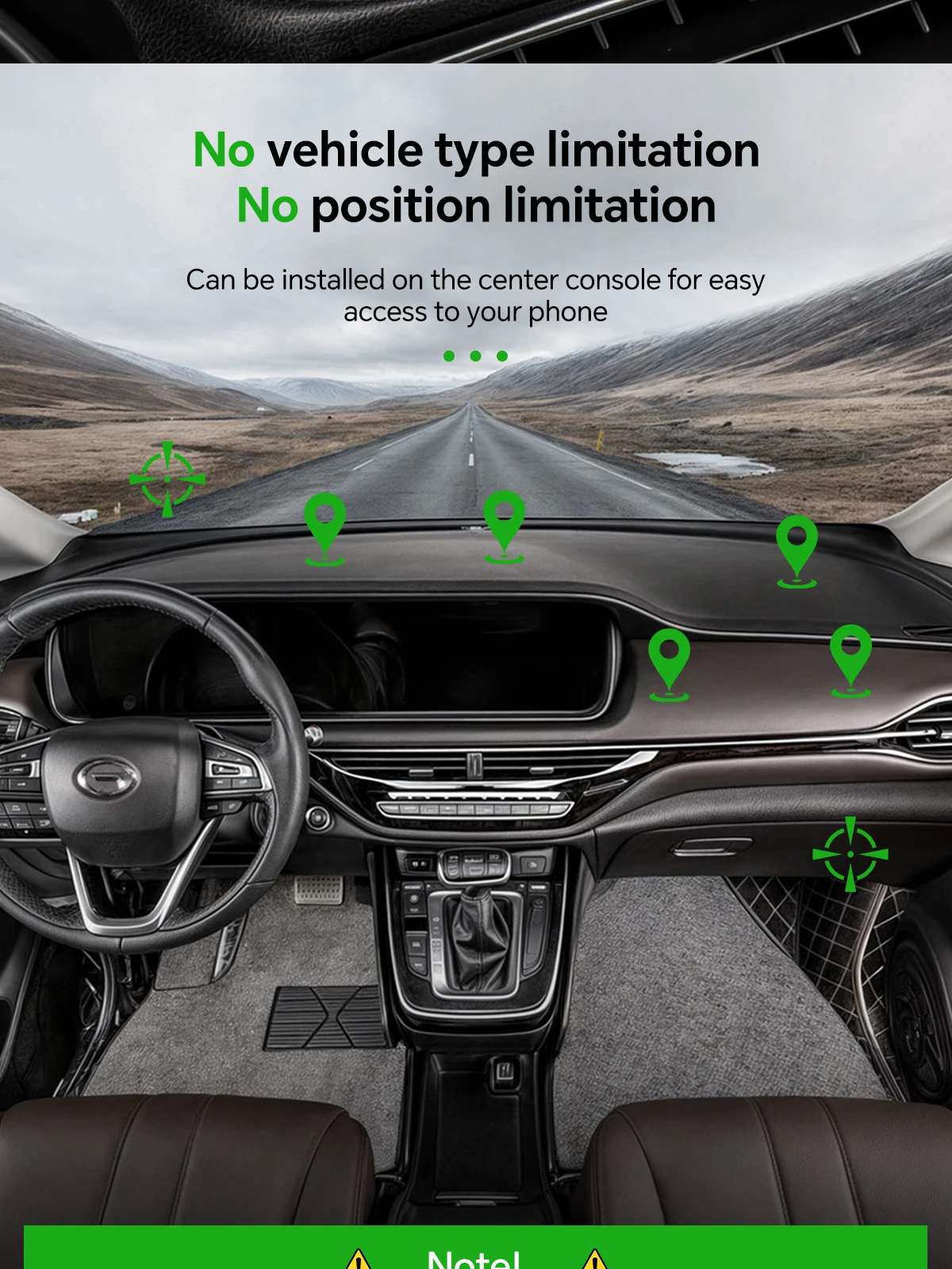 FANAUE 1 Zoll Kugelgelenk-Halterung Flexibler Klebe-Saugnapf für Auto-Armaturenbrett für GPS, Kameras, Smartphones und Zubehör – Detail 2