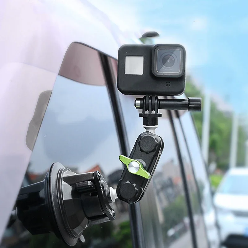 Car Mobile Phone Holder For Car Shooting Camera Navigation Universal 360 Ball Head Arm Rotary Selfile Suction Cup Bracket Holder