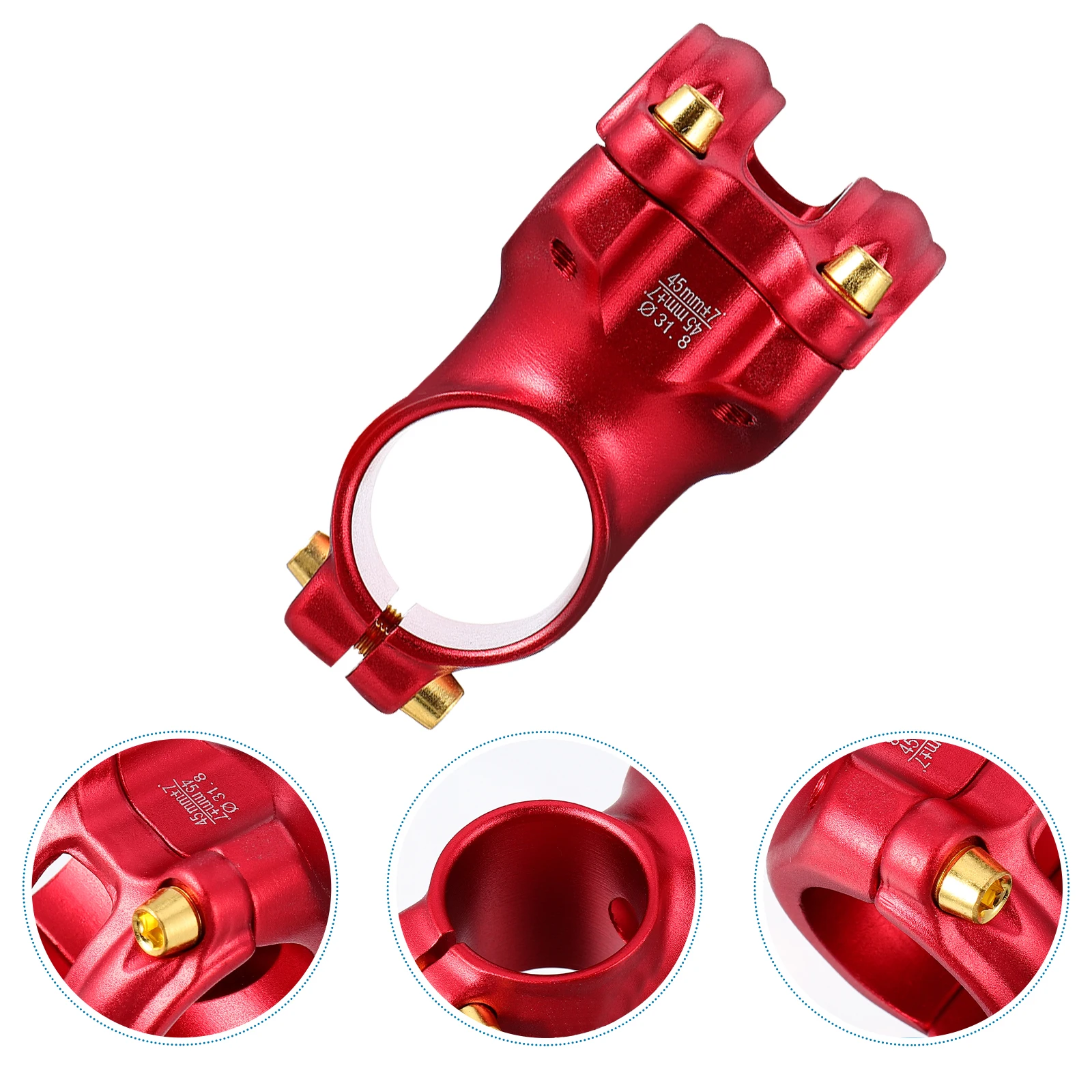 

Aluminum Alloy Bike Handlebar Riser Durable Lightweight Stem Riser for Mountain Road Bike Stability Control Handlebar Stem