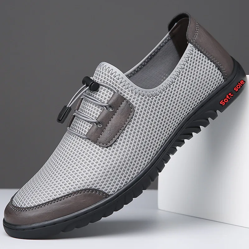 

Men's Summer Casual Shoes Fashion Slip-on Soft Sole Vulcanized Shoes Designer Outdoor Lightweight Sneakers Men Tenis Masculino