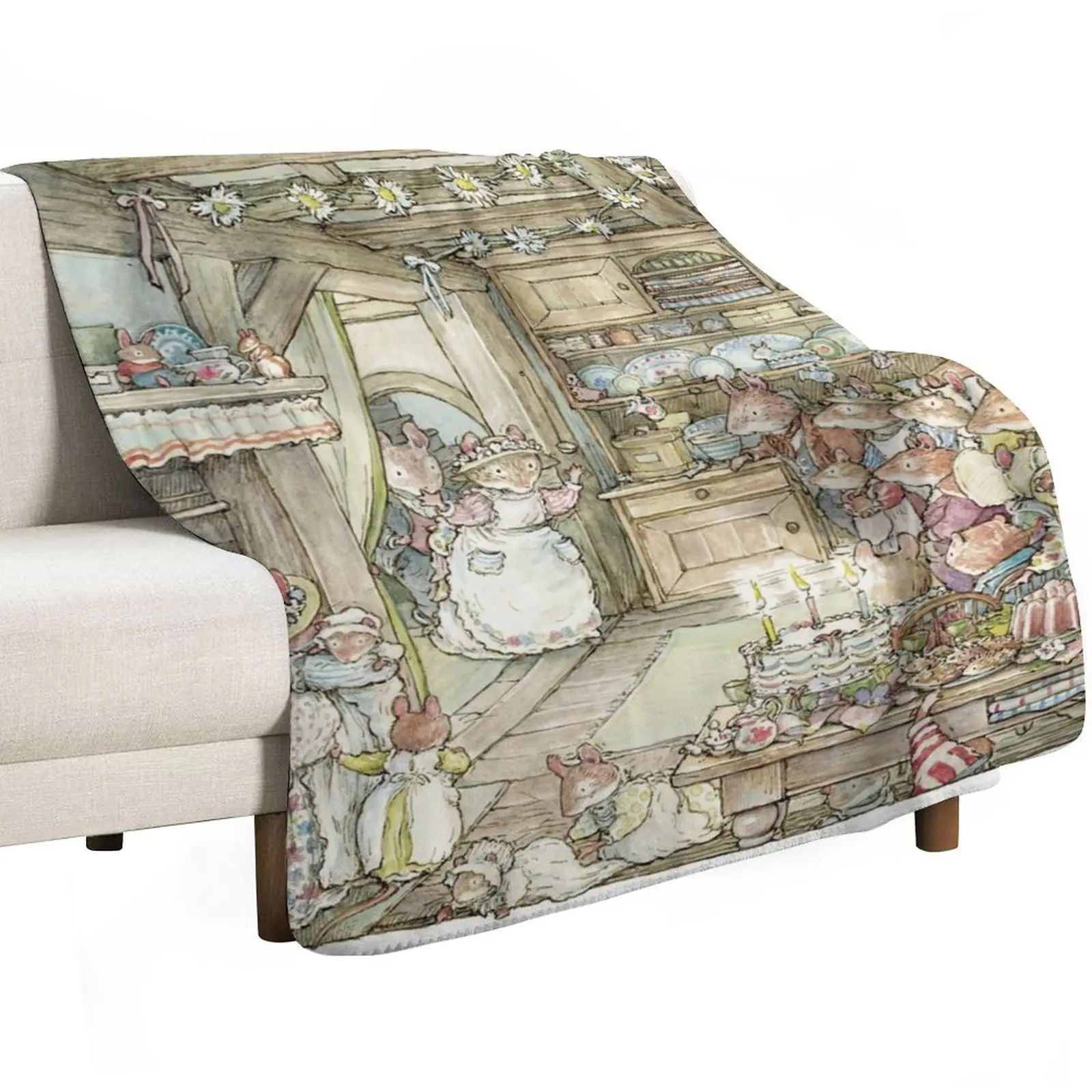 Surprise at Mayblossom cottage Throw Blanket Soft Big sofa bed funny gift Custom Thins for babies Blankets