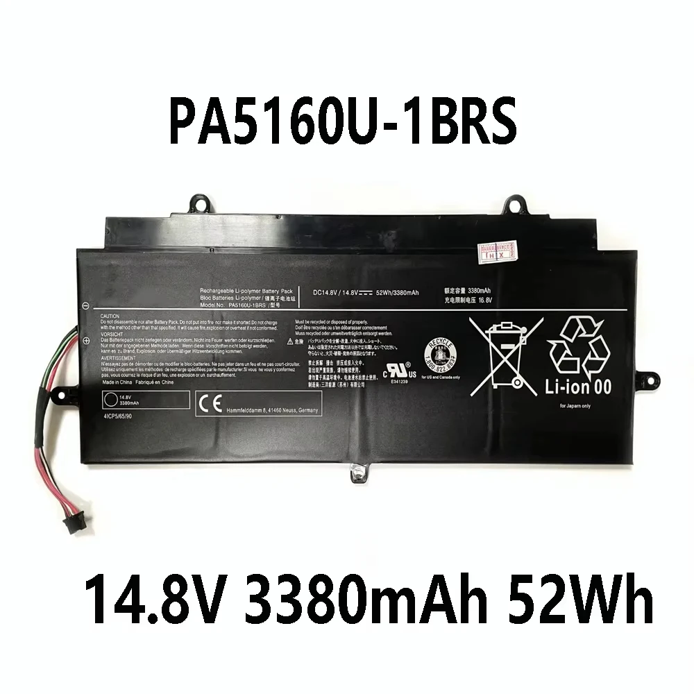 PA5160U-1BRS 52Wh 3380mAh 14.8V Laptop Battery For Toshiba KIRAbook 13 KIRA-10D KIRA-101 KIRA-102 KIRA-AT01S