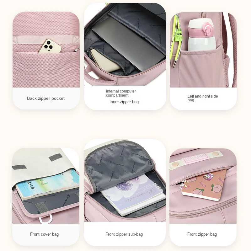 School bag For Teenagers Girls Children Students Backpack Kawaii Waterproof Schoolbag Large Capacity Travel Backpack Book Bag