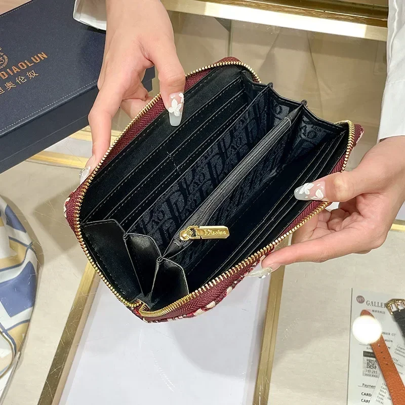 Letter Embroidery Mini Shoulder Bags Women Luxury Genuine Leather Purses Clutch Bag Alligator Cowhide Crossbody Bag Handbag 2024