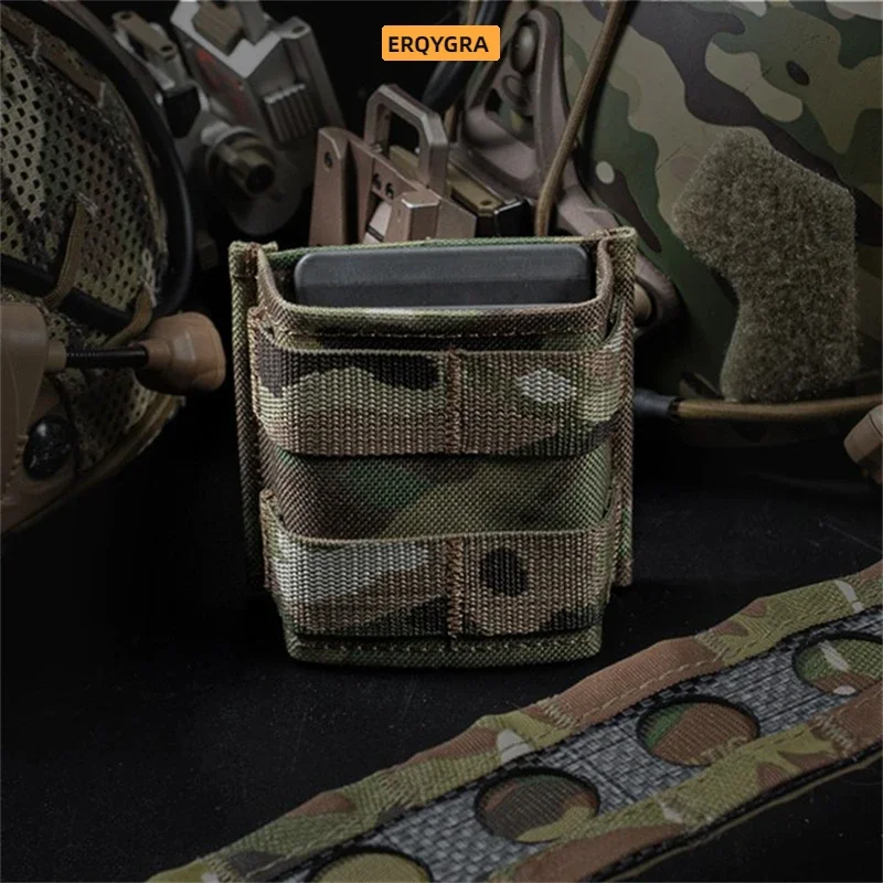 ERQYGRA Tactical FAST 5.56 Single Mag Pouch Short Holster Magazine Holder Molle Airsoft Hunting System Accessories New Waist Bag