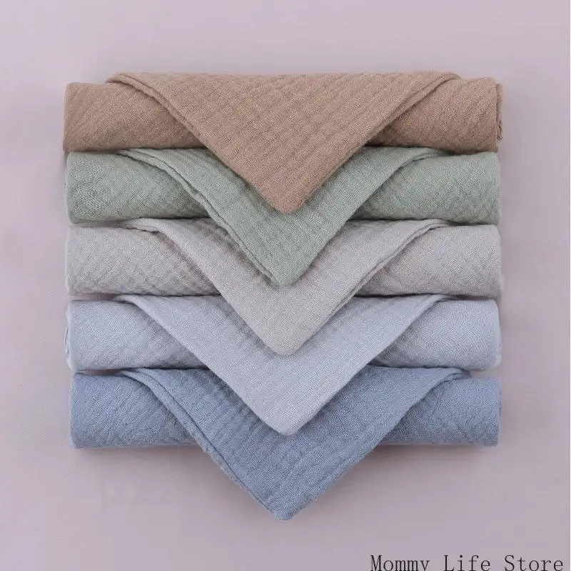 

5 Pcs Baby Cotton Towel Set Soft Absorbent Gauze Burp Cloth, Face Cloth & Washcloth for Infants & Kindergarten Use