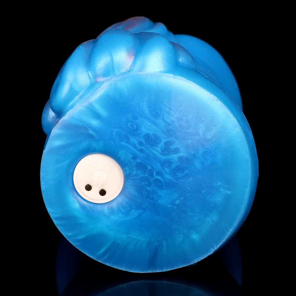 SHAZ Horse Hip Design Silicone Male Masturbator, Rechargeable 10 Mode Vibrator, Tight Texture with Anal&Vagina Two Holes Stroker view 6