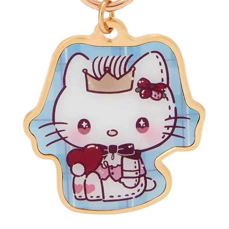 

Hello Kitty Love Pendant Keychain Cute Cartoon Personality Creative Metal Bag Hanging