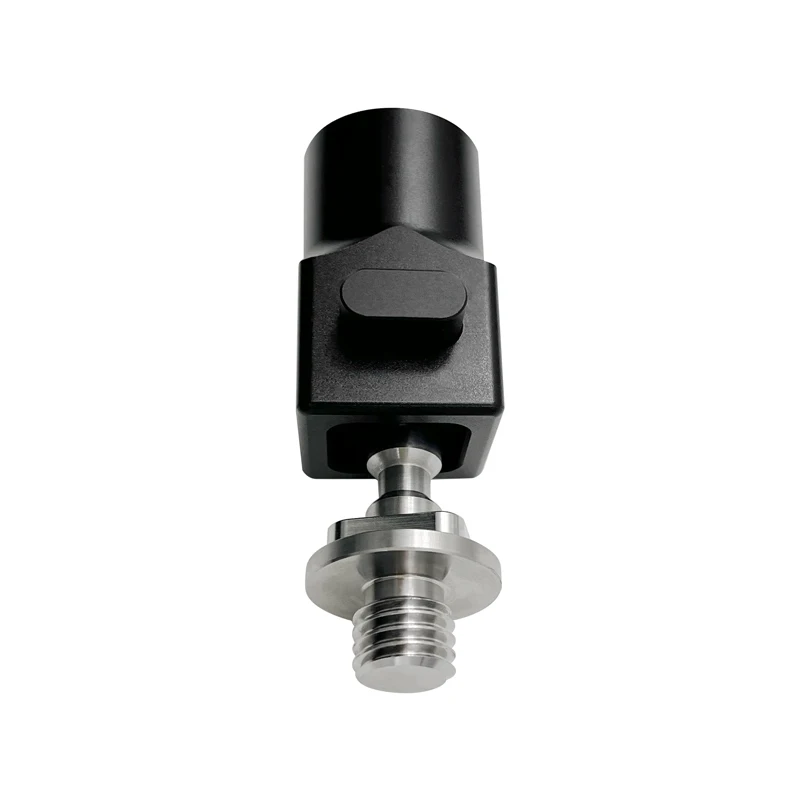 Black casing with silver adapter 2Pcs 5/8-11 Quick Release Adapter for Trimble Total Station Prism Pole, Tripod Survey Rod