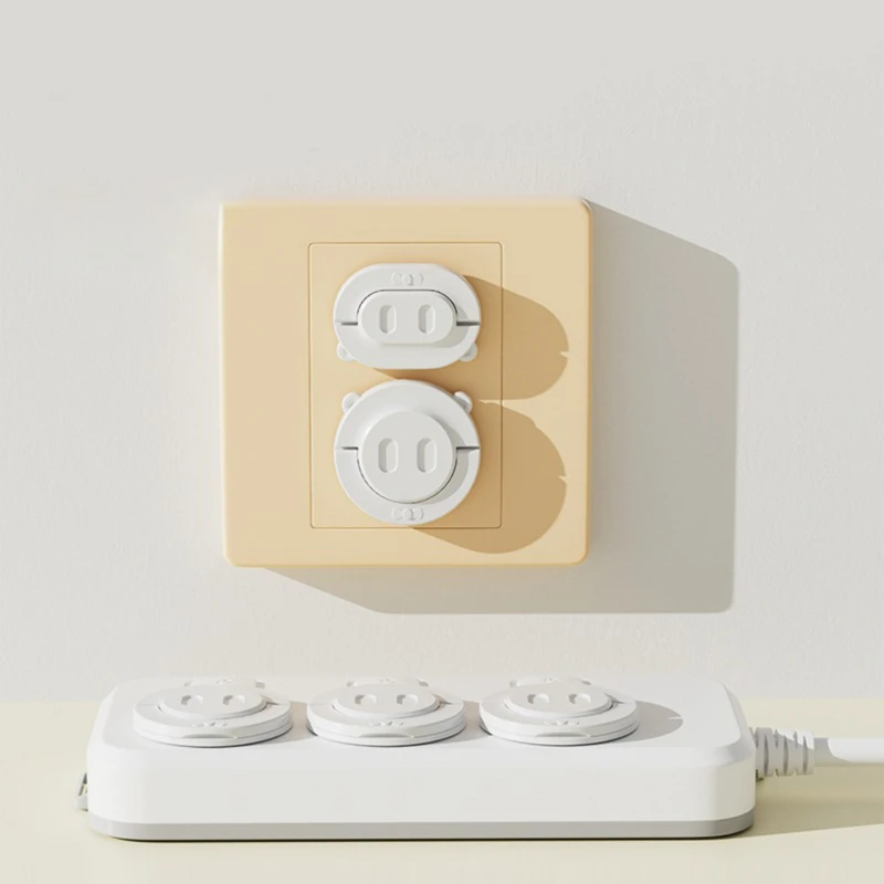 

Power Outlet Safety Cover – Cute Bear Design, Childproof Socket Protector for Babies and Kids, Anti-Electric Shock 12pcs