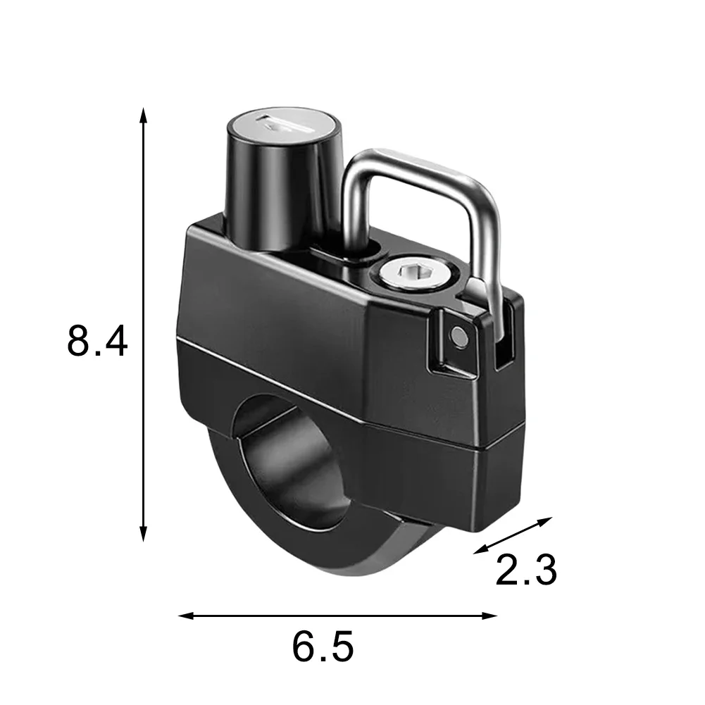 Bike Lock Helmet Lock 8.4x6.5x2.3cm Anti-theft Motorcycle Accessories Anti-Theft Lock Design Compact Helmet Lock