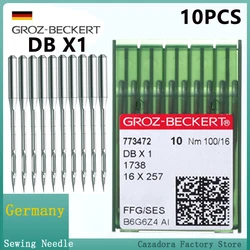 10 pz/1 scatola DBX1 16x257 Groz-Beckert aghi per macchina da cucire per accessori industriali punto annodato per maglieria JUKI BROTHER SINGER