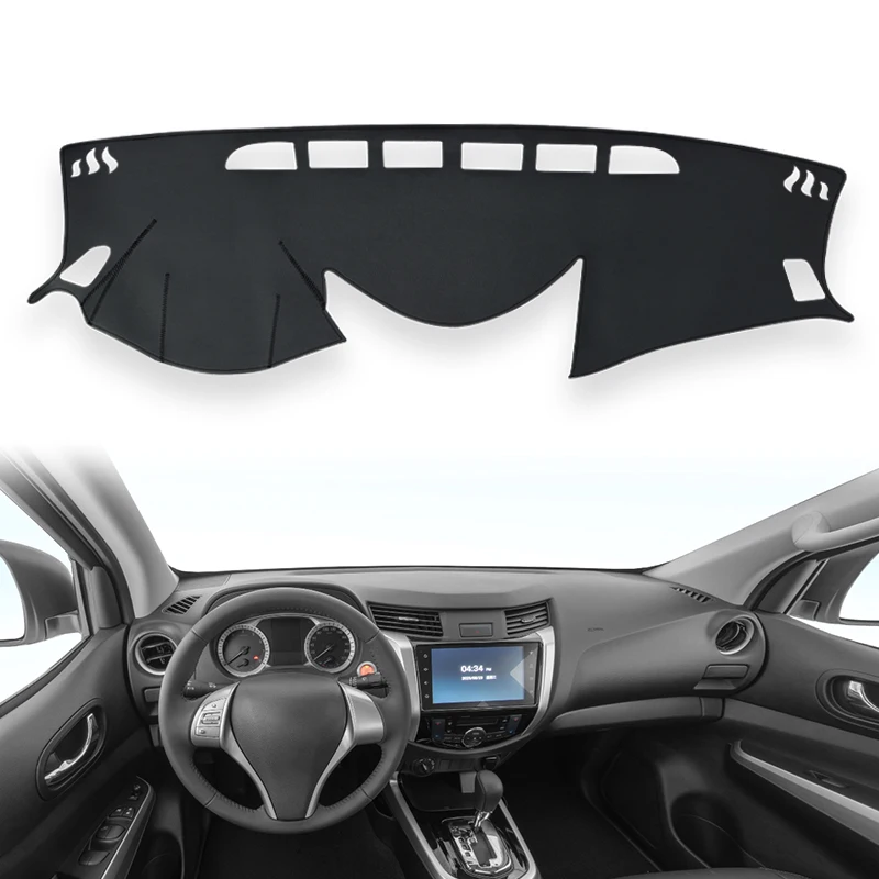 Car Dashboard Cover For Nissan Navara NP300 D23 2024 2023 2022 2021 2020 2019 2018 2017 2016 2015 Auto Mats Sun Shade Instrume