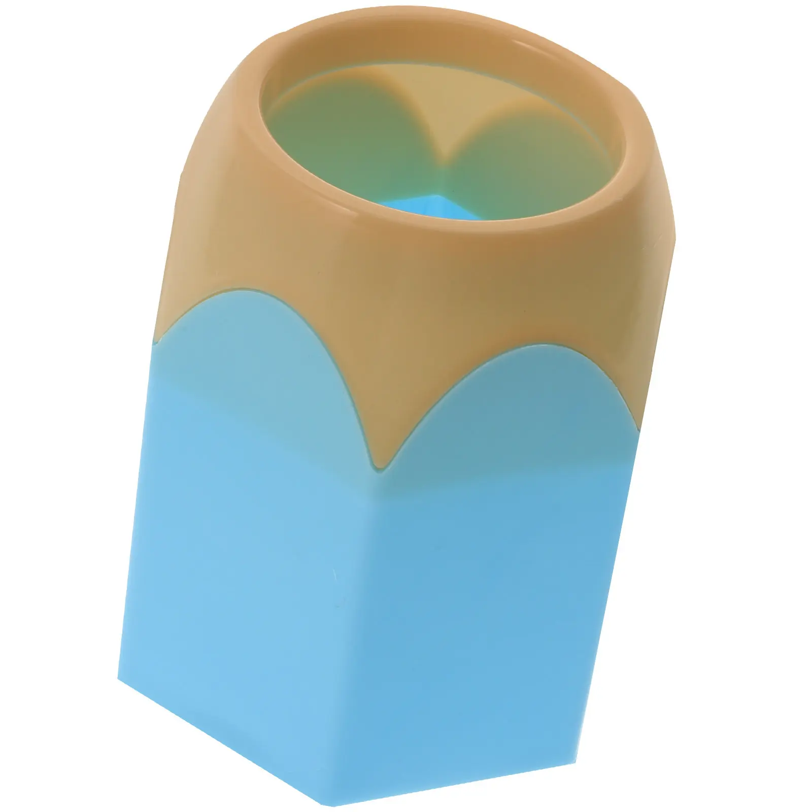 Blue Large Pen Container Creative Pencil Holder Desk Storage Makeup Brush Vase Decorative Pen Pot Pencil Container