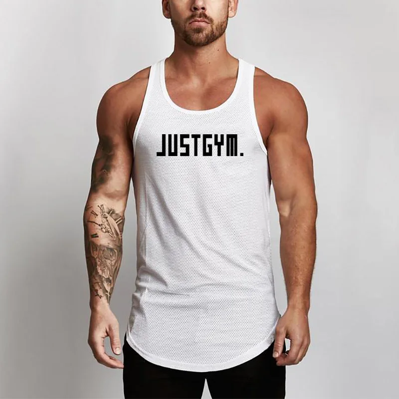 Quick Dry Lightweight Running Fitness Vests Mens Breathable Gym Tanks Bodybuilding Pumping Iron Workout Breathable Shirts Summer