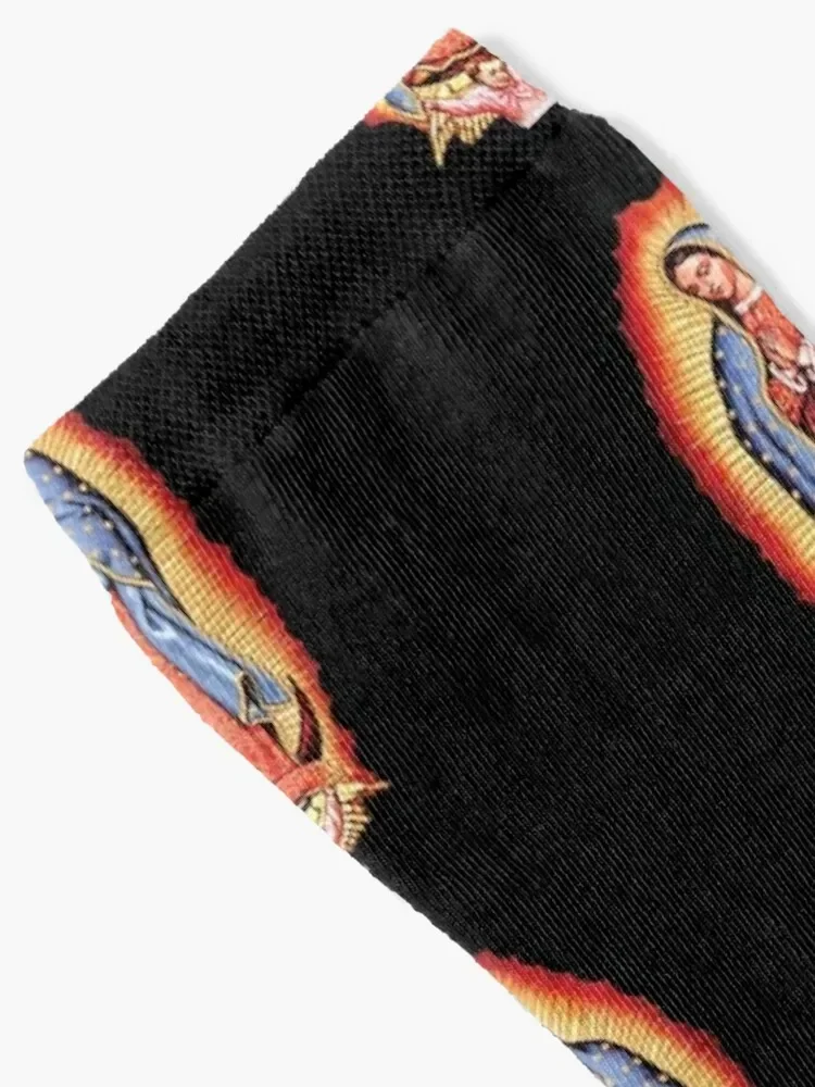 Our Lady of Guadalupe Virgin Mary Socks sport with print Lots Socks Women's Men's