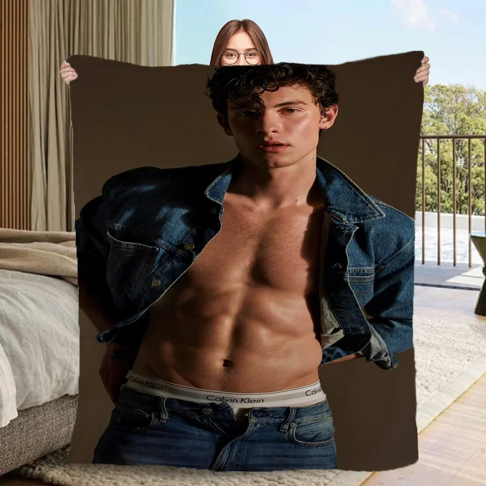 Cama lance cobertor para sofá cobertor de luxo king size shawn mendes interior para casa cobertores macios fofos sofá decoração cobija