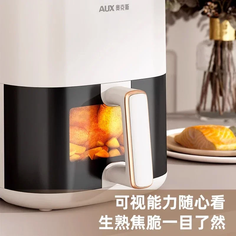 Household Air Fryer: Visual, Multifunctional All-in-One. New, Fully Automatic, Oil-Free. Electric Oven Fryer. Smart Airfryer.