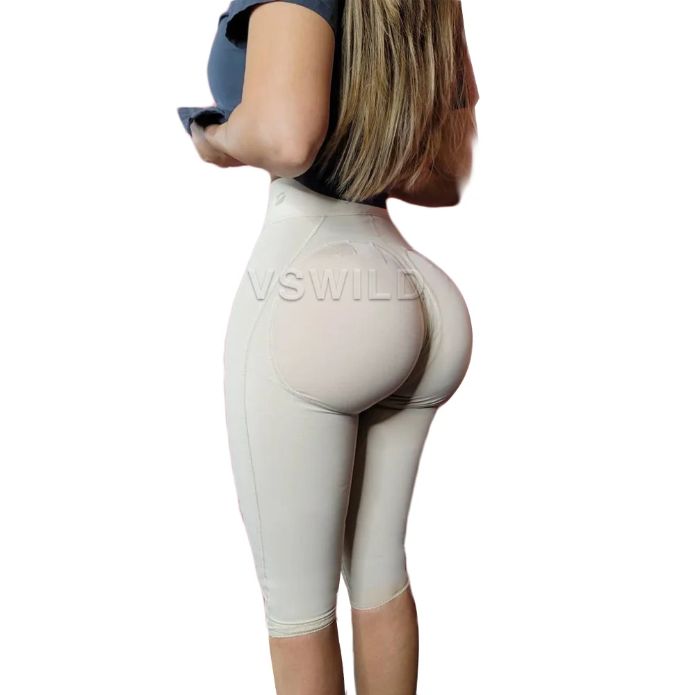 Fajas Reductoras Y Modeladoras Mujer Colombianas Booty Butt Lifter Front Closure Bodyshaper High Compression Shorts Butt Lifter