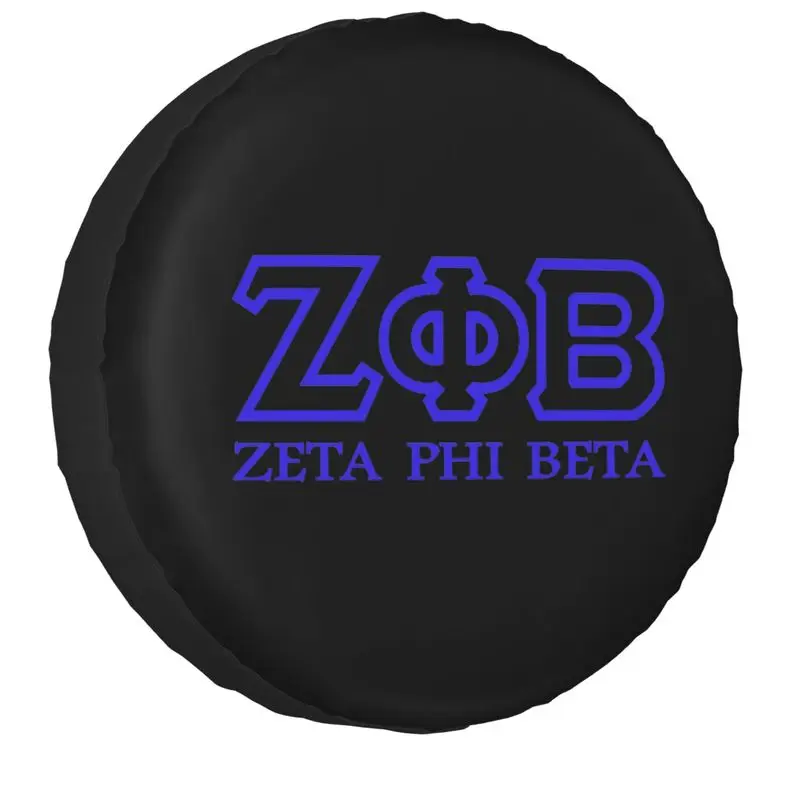 Zeta Phi Beta Spare Wheel Cover Universal Fit for Jeep Honda 4WD SUV Custom African American Tire Protector 14