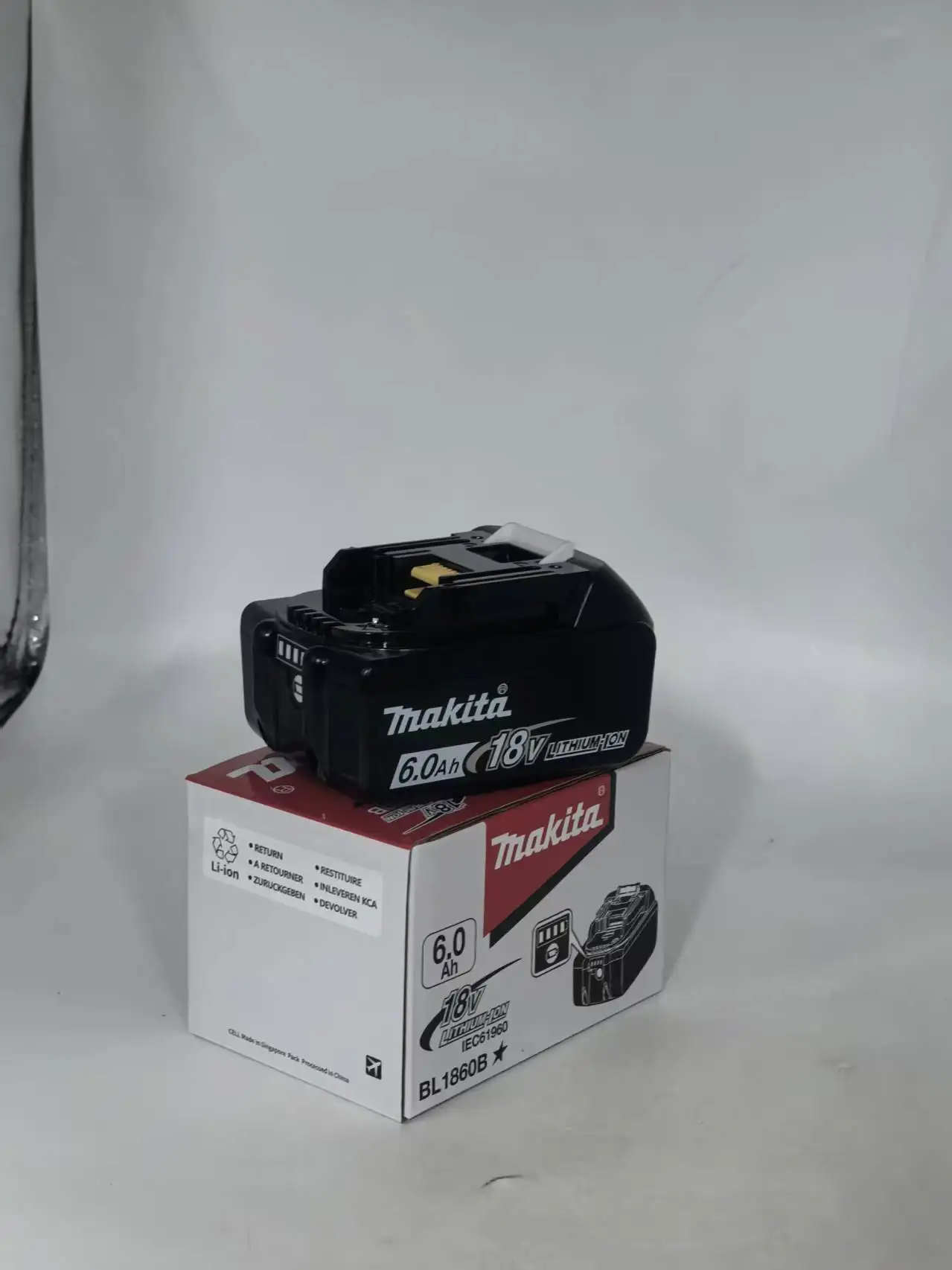 

Makita BL1860 18V 6AH Li-ion Battery Genuine Replacement for LXT Tools with BMS BL1850 BL1840 Screwdriver