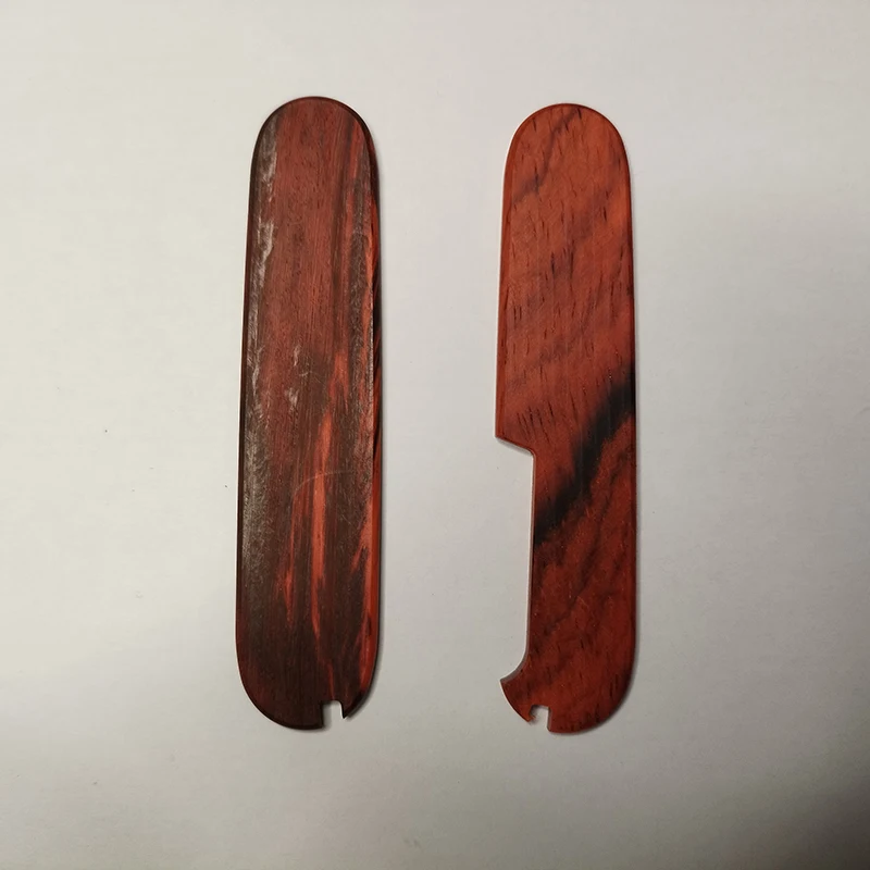 1 Pair Custom Made Wood Grip Handle Scales For 91MM Victorinox Swiss Army Knives DIY Making Accessories Parts Patches