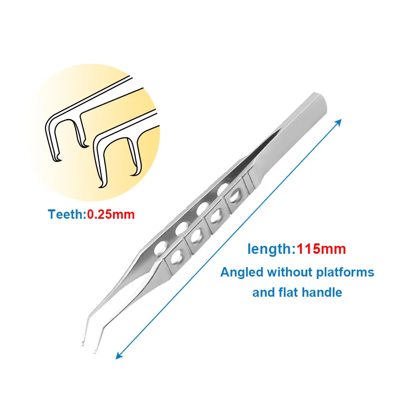 Eyelid Polack Corneal Suturing Forceps Angle Eyelid Tool Ophthalmic Instrument