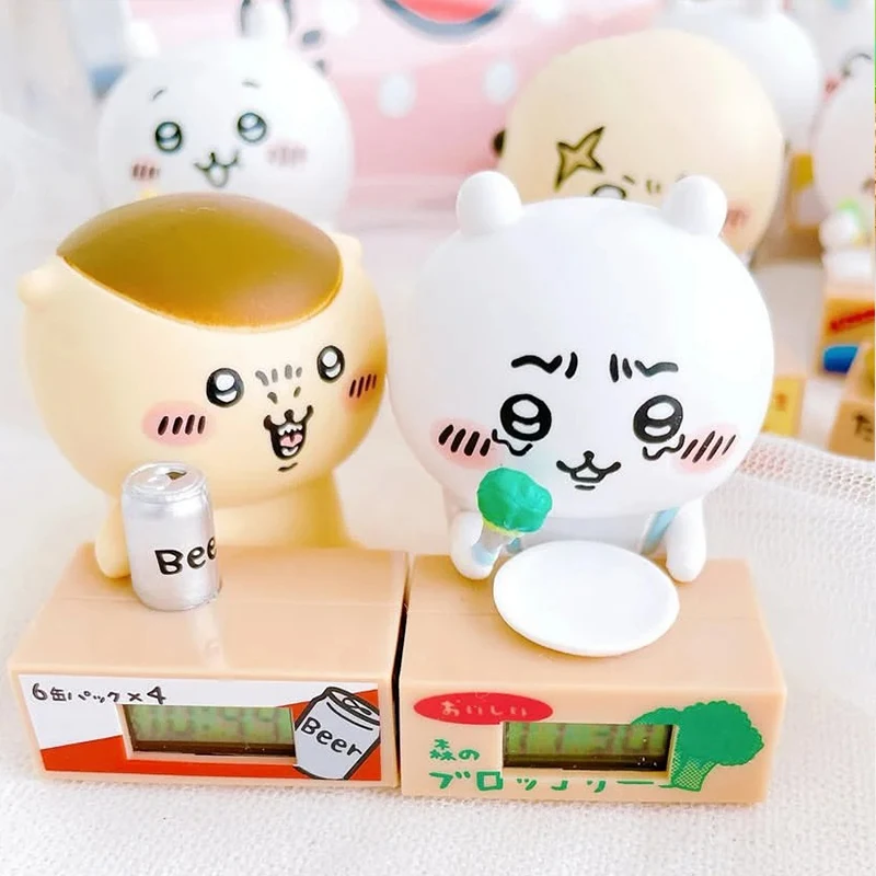 New 100% Genuine Chiikawa "Let'S Work Hard Together" Series 3 Clock Gacha Blind Box Animate Figure Mystery Box Handmade Gift