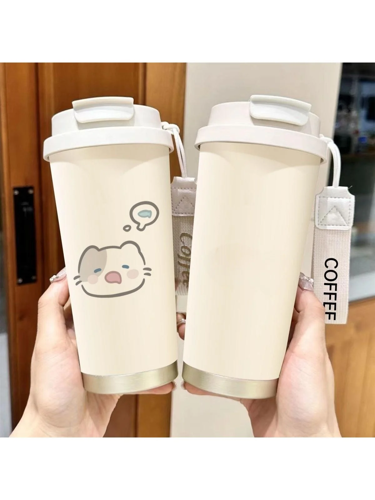 Portable Insulated Coffee Cup 2026 New Model Elegant Lightweight Stylish Car Water Cup High Aesthetic Value for Outdoor Use