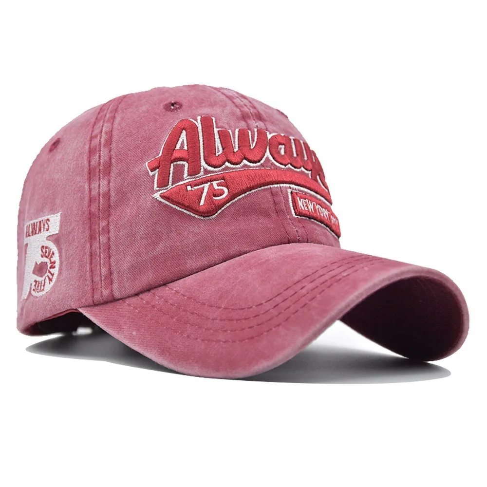 

Washed Cotton Golf Dad Hat 2020 Washed 75 Frayed Vintage Sun Hat Unisex New Baseball Cap