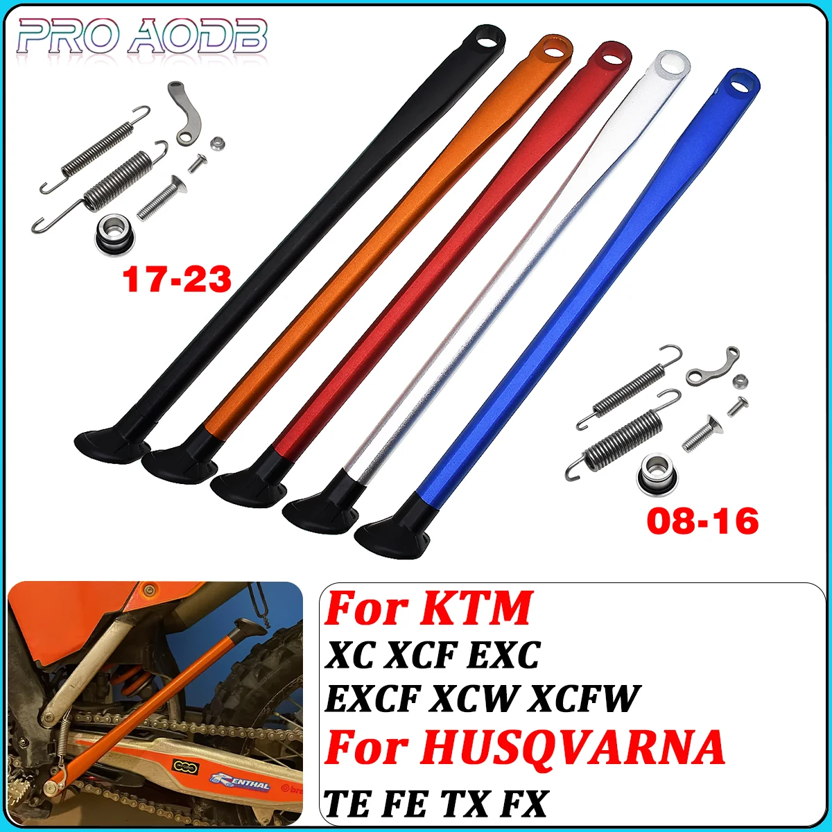 

Kickstand Side Stand+Spring Kit For KTM EXC 300 EXC-F 350 125 200 250 450 500 530 XC XCF XCW XCFW Six days TPI 2008-2023 MOTO