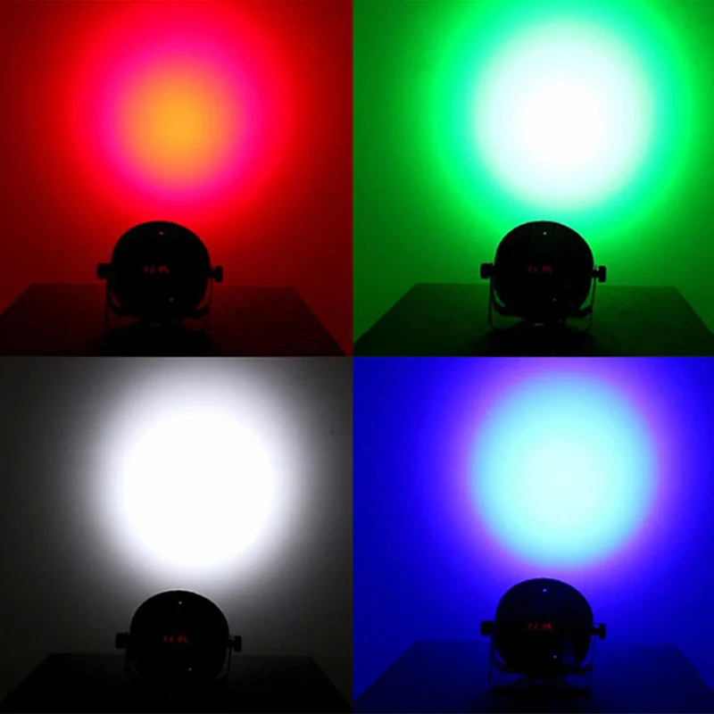 Waterproof 12x18W RGBWA+UV 6in1 LED flat par light Stage Show Disco DJ Party Club Bar dmx512 LED light effect light event show