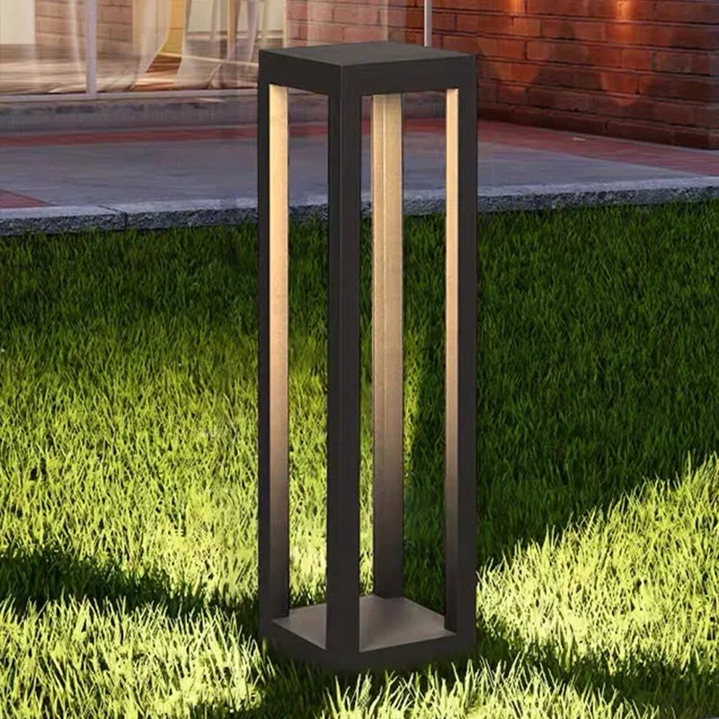 

Modern Outdoor IP65 10W LED Long Lawn Light for Garden Courtyard Villa Garden Grass Ground Lamp Aluminum Square Street Lamp 2PCS