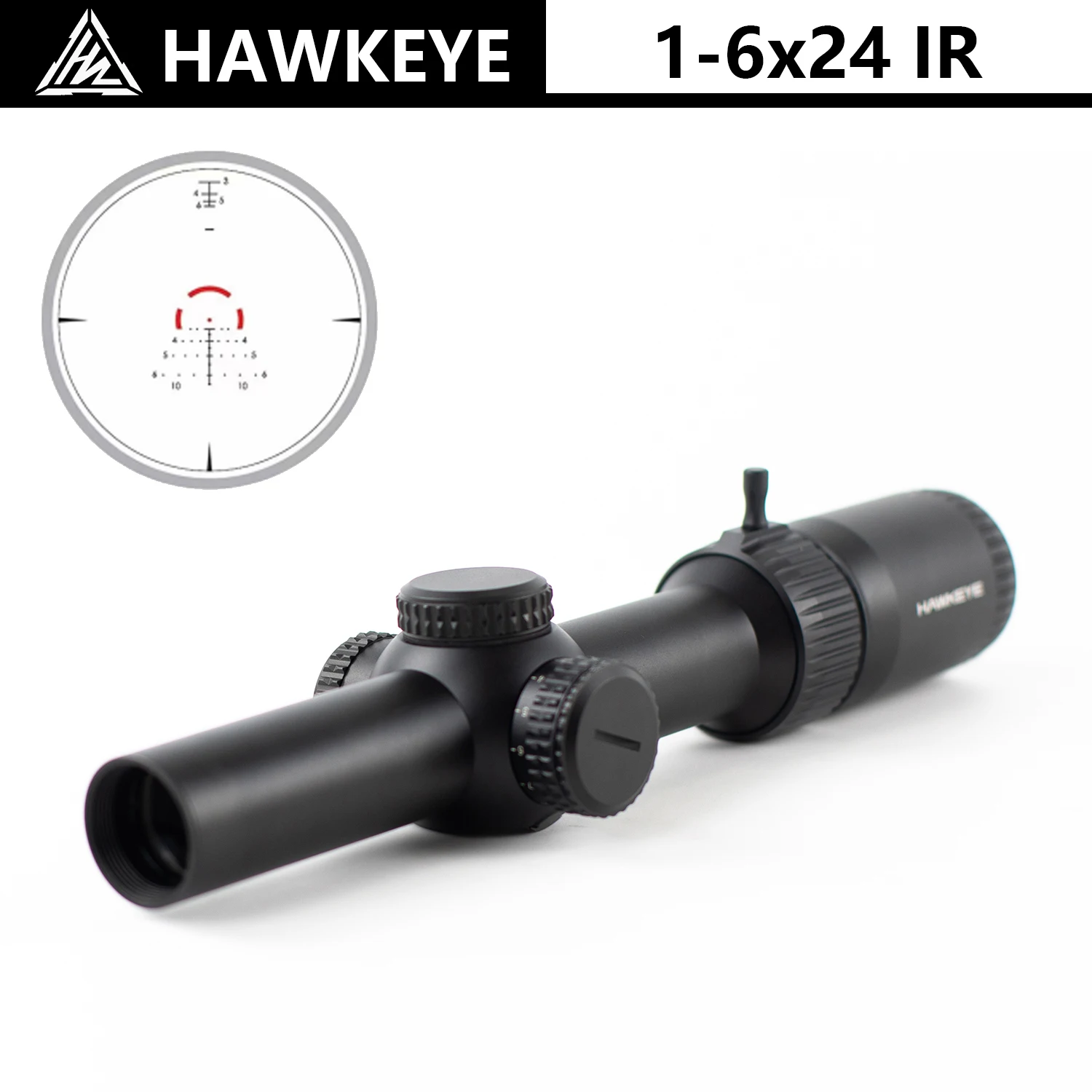 

HAWKEYE Optics 1-6x24 Second Focal Plane Riflescopes 30mm Tube Tactical Compact Hunting Scope Reticle Rifle Scope Sight Lunetas