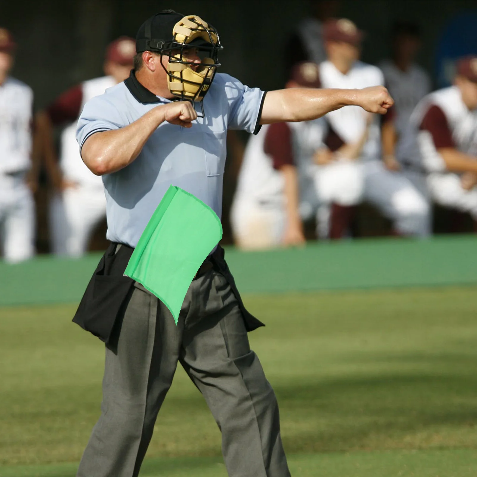 

3pcs Handheld Flags For Racing Sports Events Fan Cheering Signal Traffic Conducting Match Referee Waving Flags