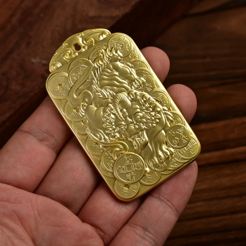 قلادة المال جمع الثروات كيرين علامة الرجال والنساء قائمة سيارة الديكور المفاتيح قلادة قائمة بالجملة