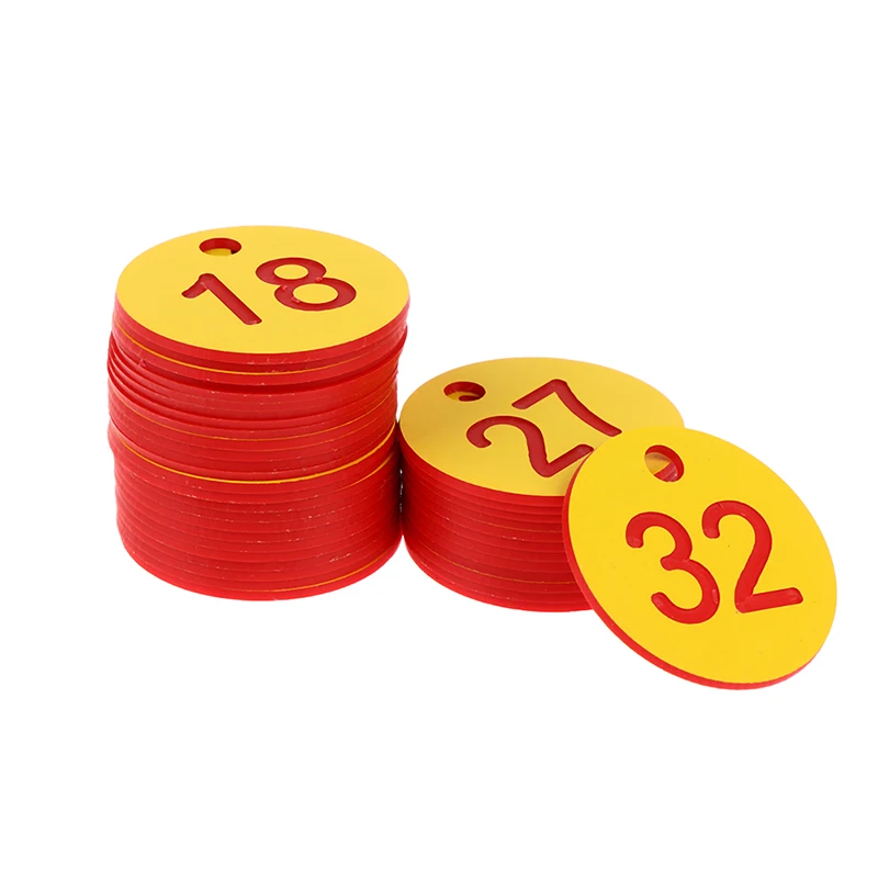20/50pcs Farm Number Tags for Beekeeping Mating Box Husbandry Hanging Numbered Identifiers