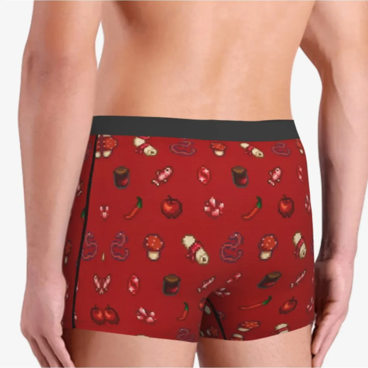 Red Stardew Valley Leah Role Playing Game Underpants Cotton Panties Male Underwear Comfortable Shorts Boxer Briefs