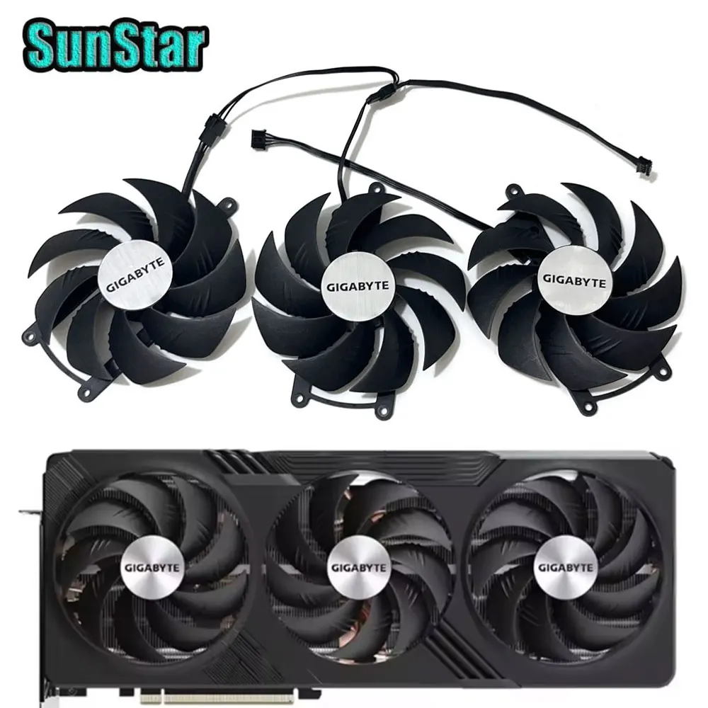 

NEW RX 7900 XT 95MM PLD10020S12H DC 12V 0.65A GPU Replacement Cooling Fan For Gigabyte Radeon RX 7900 XTX Gaming Video Card Fan