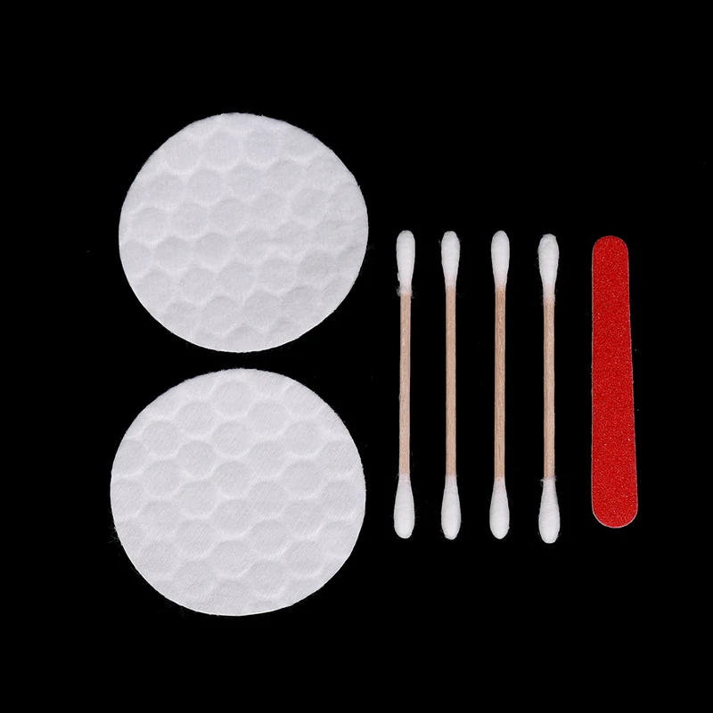 

New 50/100 Bags Hotel Vanities Kits Travel Friendly Hotel Care Set Cotton Swabs And File Included Individually Packed