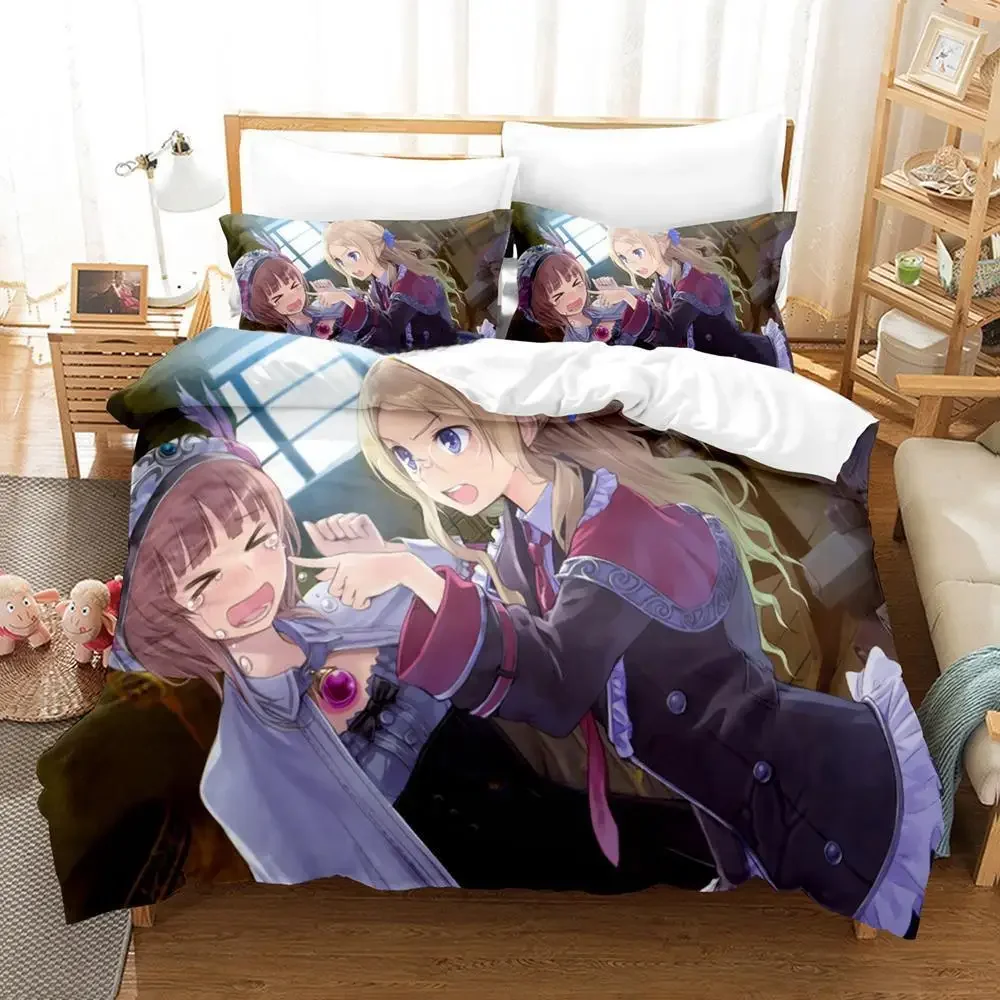 Atelier Totori The Petualang of Arland Set tempat tidur Single Twin Full Queen ukuran tempat tidur Set remaja kamar tidur selimut penutup Set