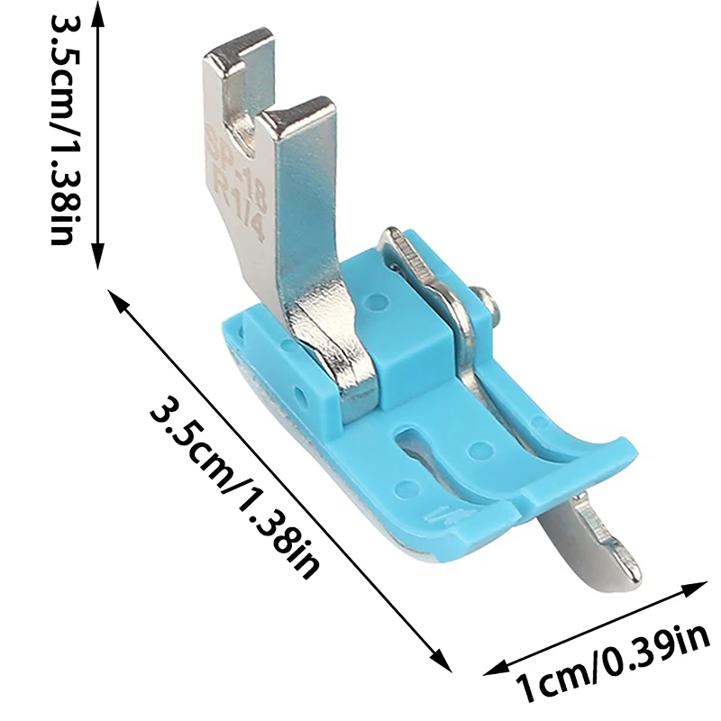 

HMA88-1Pc Plastic SP-18 Edge Presser Foot Embedded Line Presser Foot Flat Plastic Beef Tendon Foot Sewing Accessories