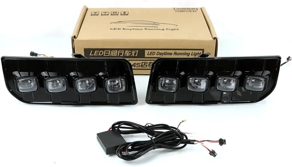 Front Bumper Fog Daytime LED Day Running Light For Toyota 2014-2023 4runner 4-Runner Fog Light Kit