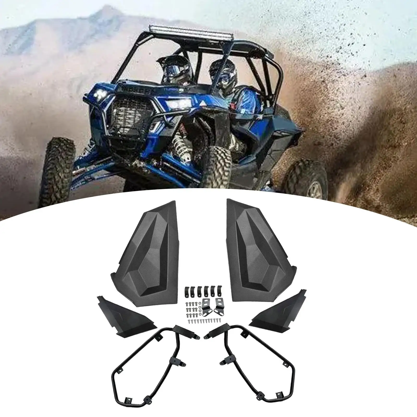 2879509 Lower Door Inserts Panels for Polaris RZR S 900 2017-2019