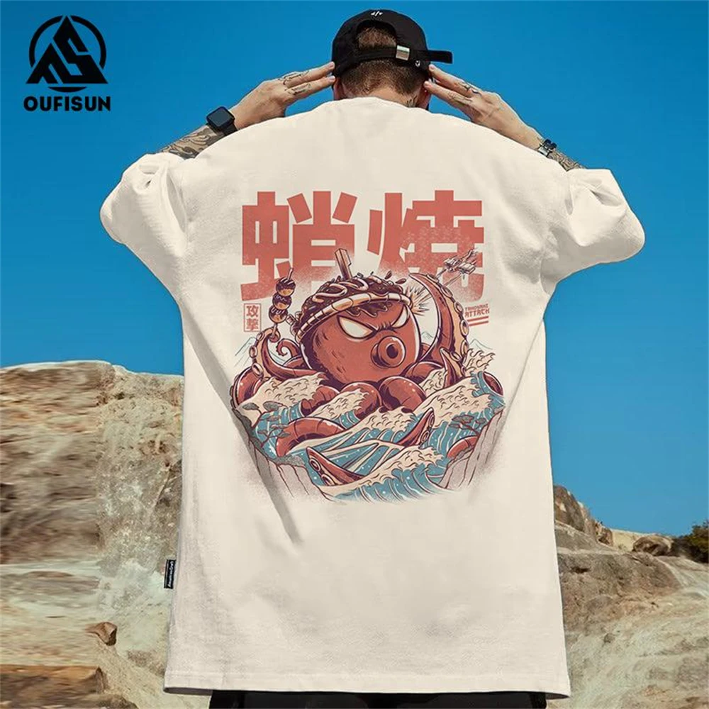 3d Shark Print T-Shirt For Men Summer Fashion Short Sleeve Tops Street Hip Hop Men's T-Shirt Loose Oversized Tees Man Clothing