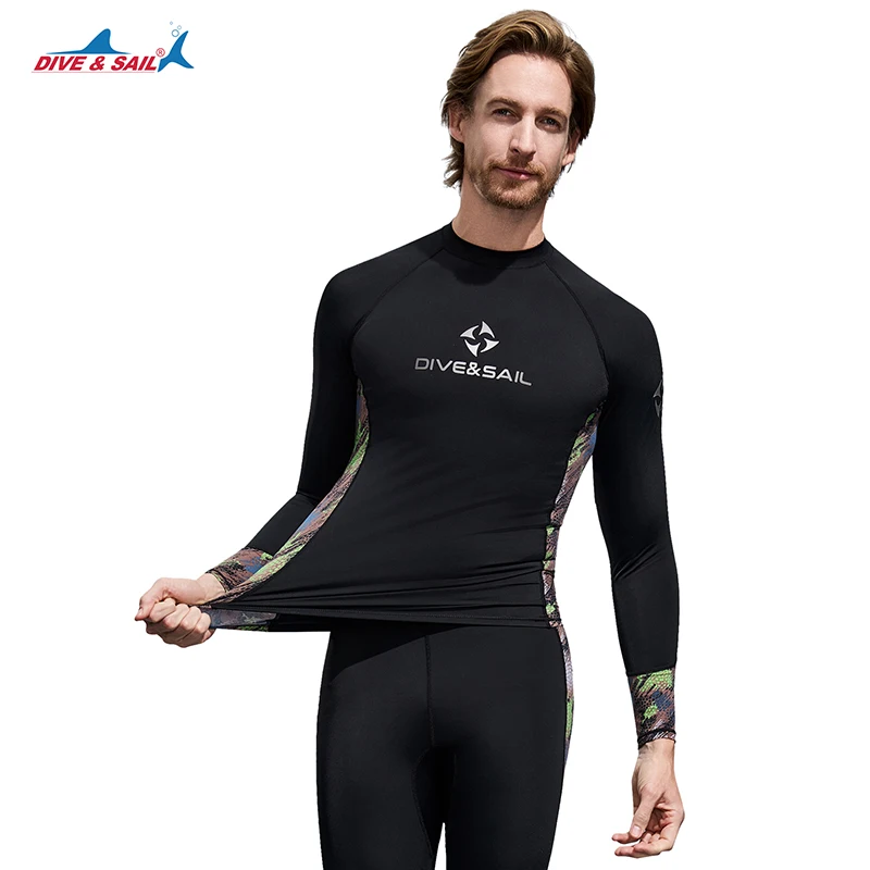 Camicia o pantaloni Rash Guard a maniche lunghe da uomo/donna, UPF50+ Protezione solare UV Rashguard Tuta da surf Costume da bagno intero Top/Bottom