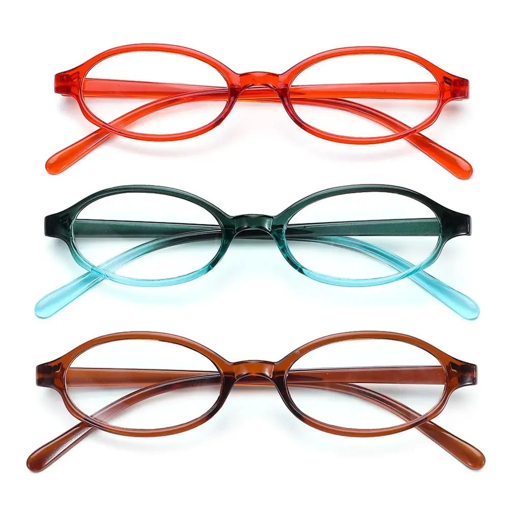 Vintage Small Oval Frame Japan Spicy Girl Glasses Frame INS Style No Makeup Plain Glasses Y2K Eyewear for Women
