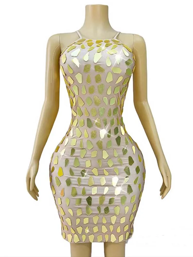 

High Quality Sequin Sexy Suspender Elastic Dress 2025 New Fashion Custom Women'S Clothing