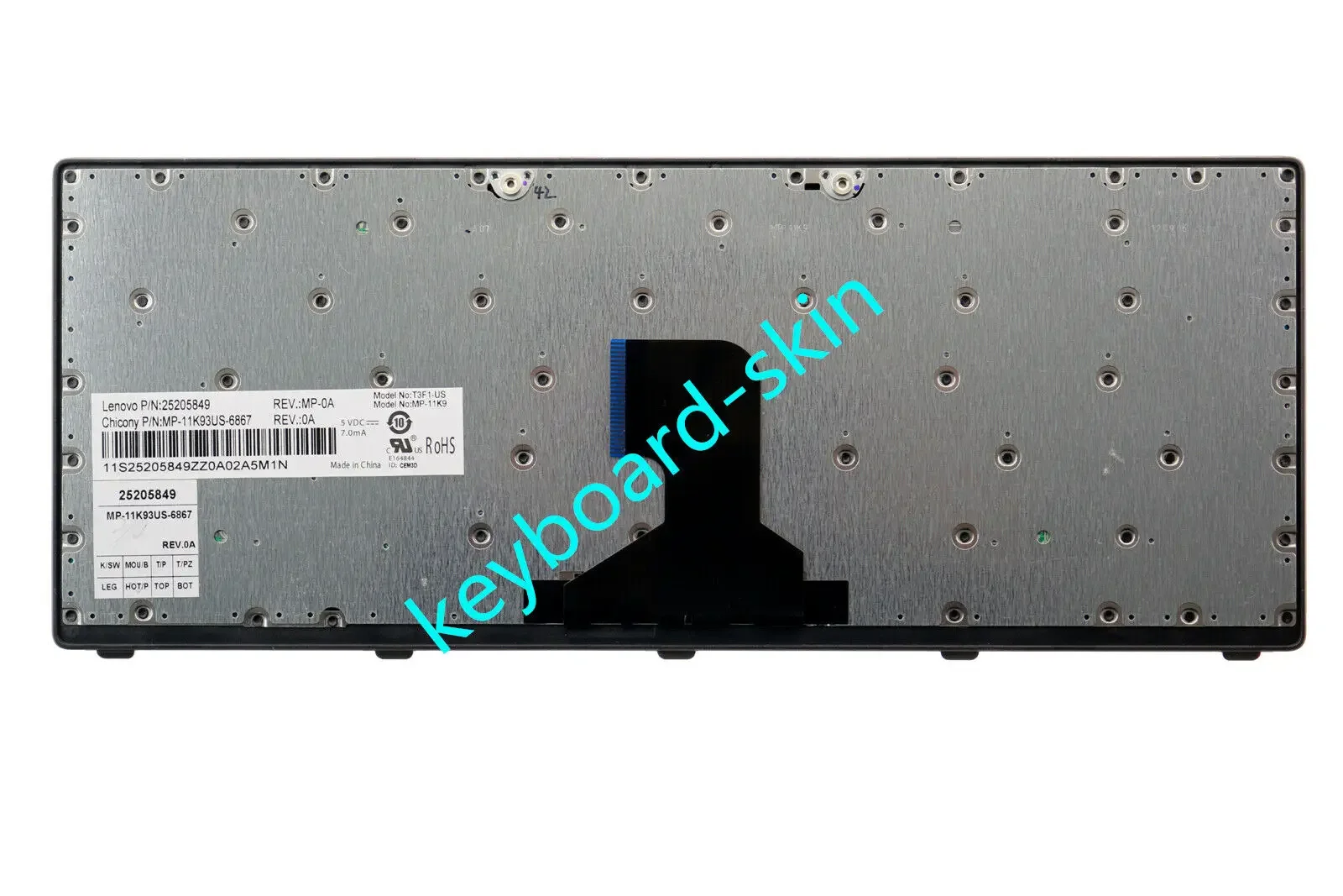 New US Keyboard No-backlit for Lenovo Z400 Z400A Z400T 25205879 V127920LS1 25205909 9Z.N7GSC.R01 25205849 MP-11K93US-6867 image 3