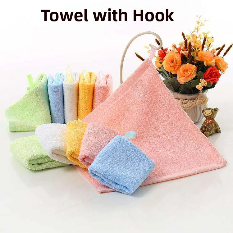 Soft Bamboo Charcoal Fiber Small Towels for Children Face Wash Towels Absorbent Beauty Facial Towels Pack of 5 Home Textiles